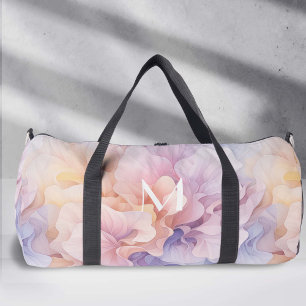 Sac De Sport Pastel Fleurs Abstraites Motif, Danse colorée