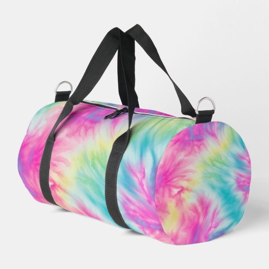 Sac De Sport Pastel Rainbow Tie Dye Girls Weekender (Coin gauche)