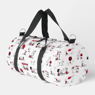 Sac De Sport PEANUTS   Motif rouge et noir