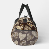 Sac De Sport Peau d'animal aux coeurs (Droite)