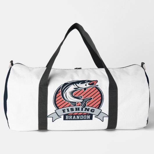 Sac De Sport PÊCHE DE Nom Personnalisé (Recto)