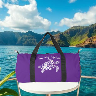 Sac De Sport Pêcheur de tortue hawaïenne Core Purple