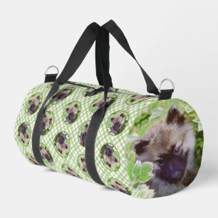 Sac De Sport Peinture Keeshond Chiot dans le jardin Art origina