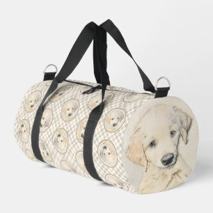 Sac De Sport Peinture originale de chiot Golden Retriever Art c