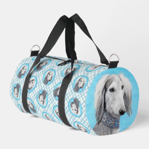 Sac De Sport Peinture Saluki Plume d'Argent Art Canin Original