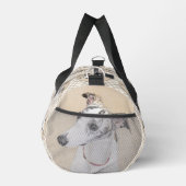 Sac De Sport Peinture Whippet Brindle Blanc Original Chien Art (Droite)