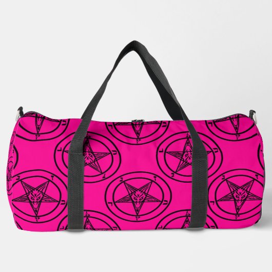 Sac De Sport pentagramme baphomet rose halloween (Recto)