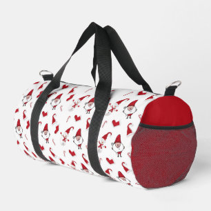 Sac De Sport Père Noël Ornemental Motif blanc Noël