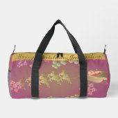 Sac De Sport Père Noël Reindeer Purple (Verso)