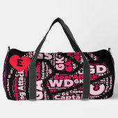 Sac De Sport Personalised Black And Pink Netball  (Recto)