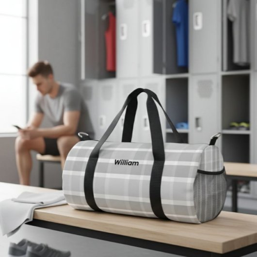 Sac De Sport Personalized Canvas Duffel Bag - Custom Name