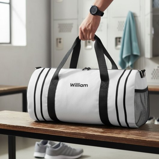 Sac De Sport Personalized Canvas Duffel Bag - Custom Name