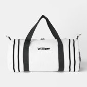Sac De Sport Personalized Canvas Duffel Bag - Custom Name (Recto)