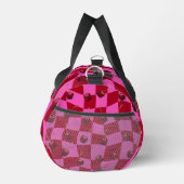 Sac De Sport Personalized Cherry Gingham Retro Custom Name (Droite)