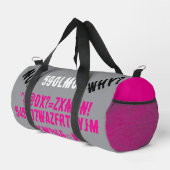 Sac De Sport Personalized modern letters Teens Pink grey (Coin droit)