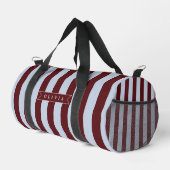 Sac De Sport Personalized Preppy Brown Blue Cabana Stripe (Coin droit)