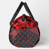 Sac De Sport Personalized Red Polka Dot Bow Spiral (Droite)