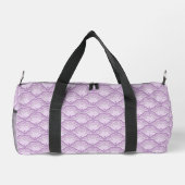 Sac De Sport Personalized Shades of Purple Floral Pattern (Verso)