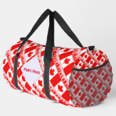 Sac De Sport Personnalisation rouge marquée du drapeau canadien (Coin droit)