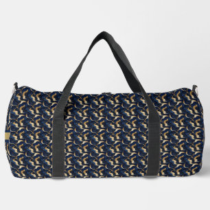 Sac De Sport Personnalisé Bold Abstrait Gold & Navy