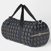 Sac De Sport Personnalisé Bold Abstrait Gold & Navy (Coin droit)