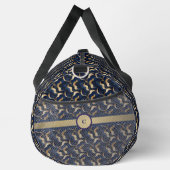 Sac De Sport Personnalisé Bold Abstrait Gold & Navy (Droite)