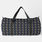 Sac De Sport Personnalisé Bold Abstrait Gold & Navy (Verso)