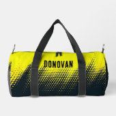Sac De Sport Personnalisé noir et jaune (Verso)