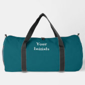 Sac De Sport Personnaliser avec vos initiales Turquoise (Verso)