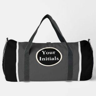 Sac De Sport Personnaliser Gris Noir Blancs