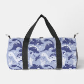 Sac De Sport Petits dinosaures bleus (Recto)