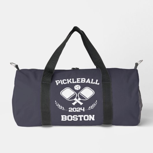 Sac De Sport Pickleball Boston 2024 Custom Charcoal Purple (Recto)