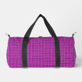 Sac De Sport Pink Black Plaid Classic Pattern (Recto)