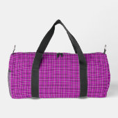 Sac De Sport Pink Black Plaid Classic Pattern (Verso)
