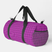 Sac De Sport Pink Black Plaid Classic Pattern (Coin droit)