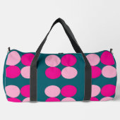 Sac De Sport Pink Circles on Green Large (Recto)