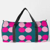 Sac De Sport Pink Circles on Green Large (Verso)