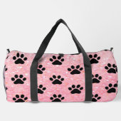 Sac De Sport Pink Glitter Paw Print Pet Bag (Verso)