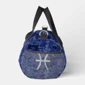 Sac De Sport Pisces Zodiac Sign on Navy Blue Digital Camouflage (Droite)