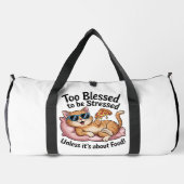 Sac De Sport Pizza Chat Blessing Sans Stress (Verso)