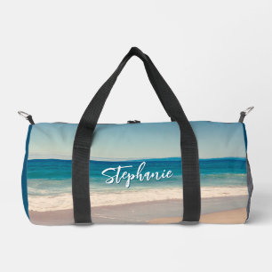 Sac De Sport Plage personnalisée Photo Ocean Blue