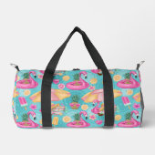 Sac De Sport Plage tropicale Articles Flamingo rose (Recto)