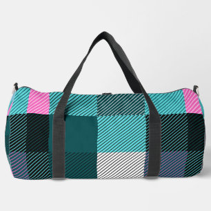 Sac De Sport Plaid Contemporain Rustique
