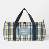 Sac De Sport Plaid de Golfeur principal "Blue Harvest" (Verso)