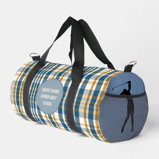 Sac De Sport Plaid de Golfeur principal "Blue Harvest" (Coin droit)