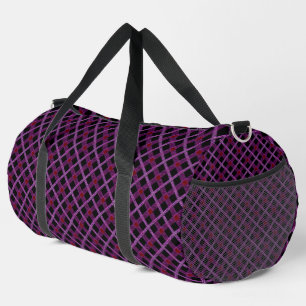 Sac De Sport Plaid diagonale violet avec lavande et prune