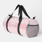 Sac De Sport Plaid Gingham Rose Monogramme (Coin droit)