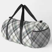 Sac De Sport Plaid gris et blanc (Coin droit)