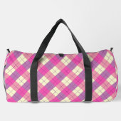 Sac De Sport Plaid rose, violet et jaune (Verso)