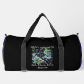 Sac De Sport Plongée profonde : Explorez, Rires, Répétez (Verso)